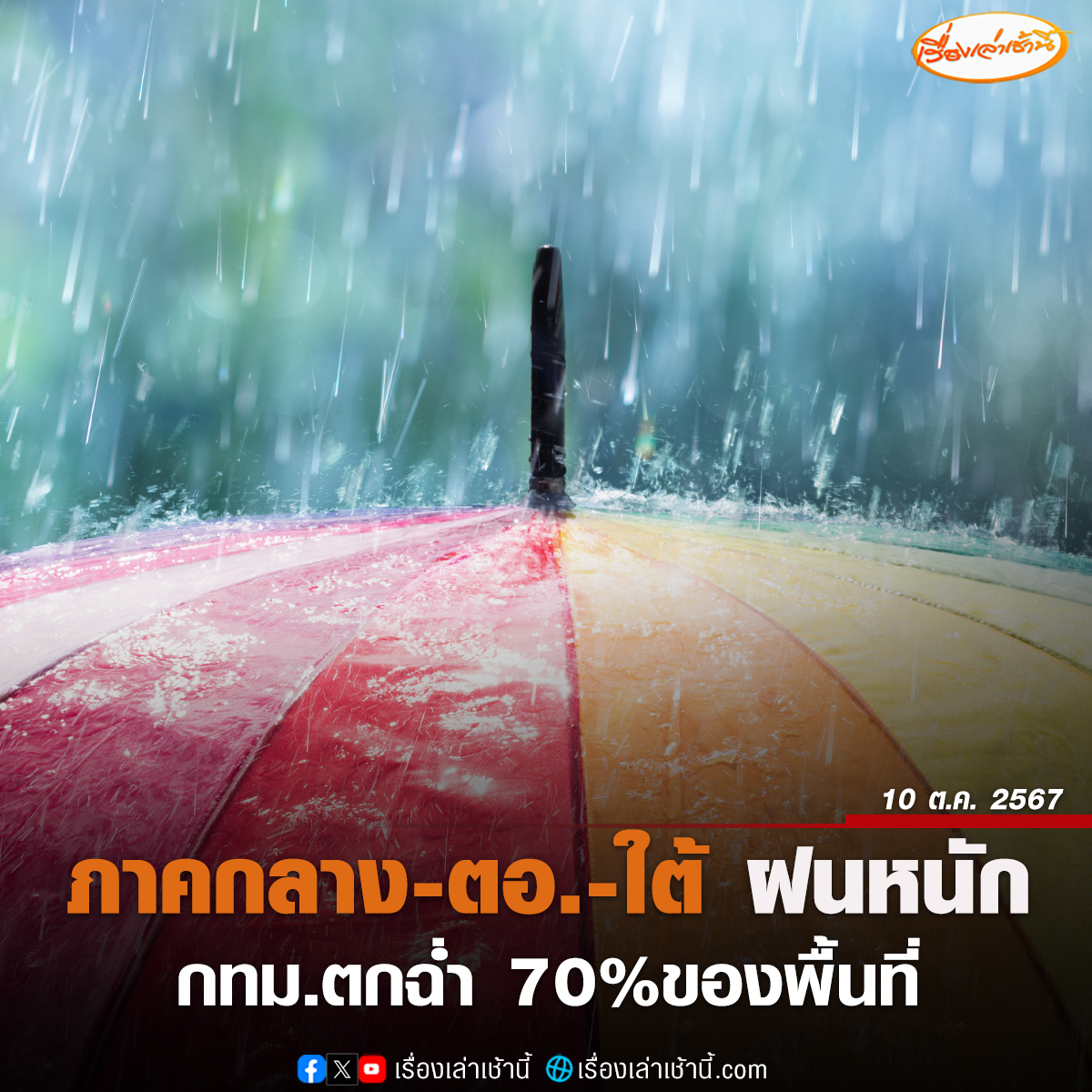 อุตุฯ เผยไทยตอนบน อากาศเย็นในตอนเช้า เตือนภาคกลางตอนล่าง-ตะวันออก-ใต้ ฝนตกหนักบางแห่ง ส่วน กทม.ฝนฟ้าคะนอง ร้อยละ 70 ของพื้นที่

อ่านข่าว : ch3plus.com/news/social/mo…

#เรื่องเล่าเช้านี้ #ข่าวช่อง3 #ข่าวสังคม