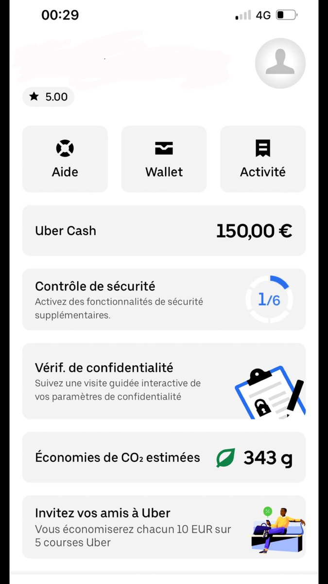 DBarcola96756's tweet photo. 20€ j’envoie le glitch Uber pour prendre jusqu’à 150€!!(possibilité de les dépenser sur Uber eat et d’autres applis liés à Uber ).
Faite vite avant que le bug soit patch !🚨🚨 https://t.co/POIhRgUbqr