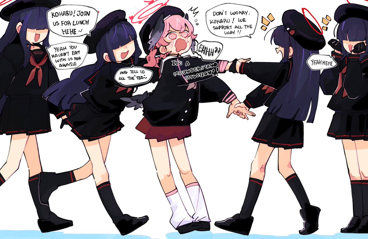 KinZaibatsu91's tweet photo. koharu + jtf mobs https://t.co/mw5dKRnrUh