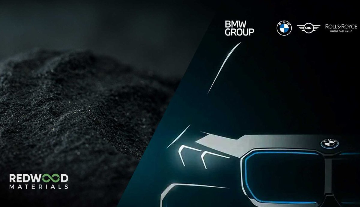 This new partnership with @RedwoodMaterials will ensure critical minerals like nickel, cobalt, lithium, copper are refined...95-98% will be returned to the battery supply chain to build sustainable #EVs press.bmwgroup.com/usa/article/de…… #BMWintheUS
