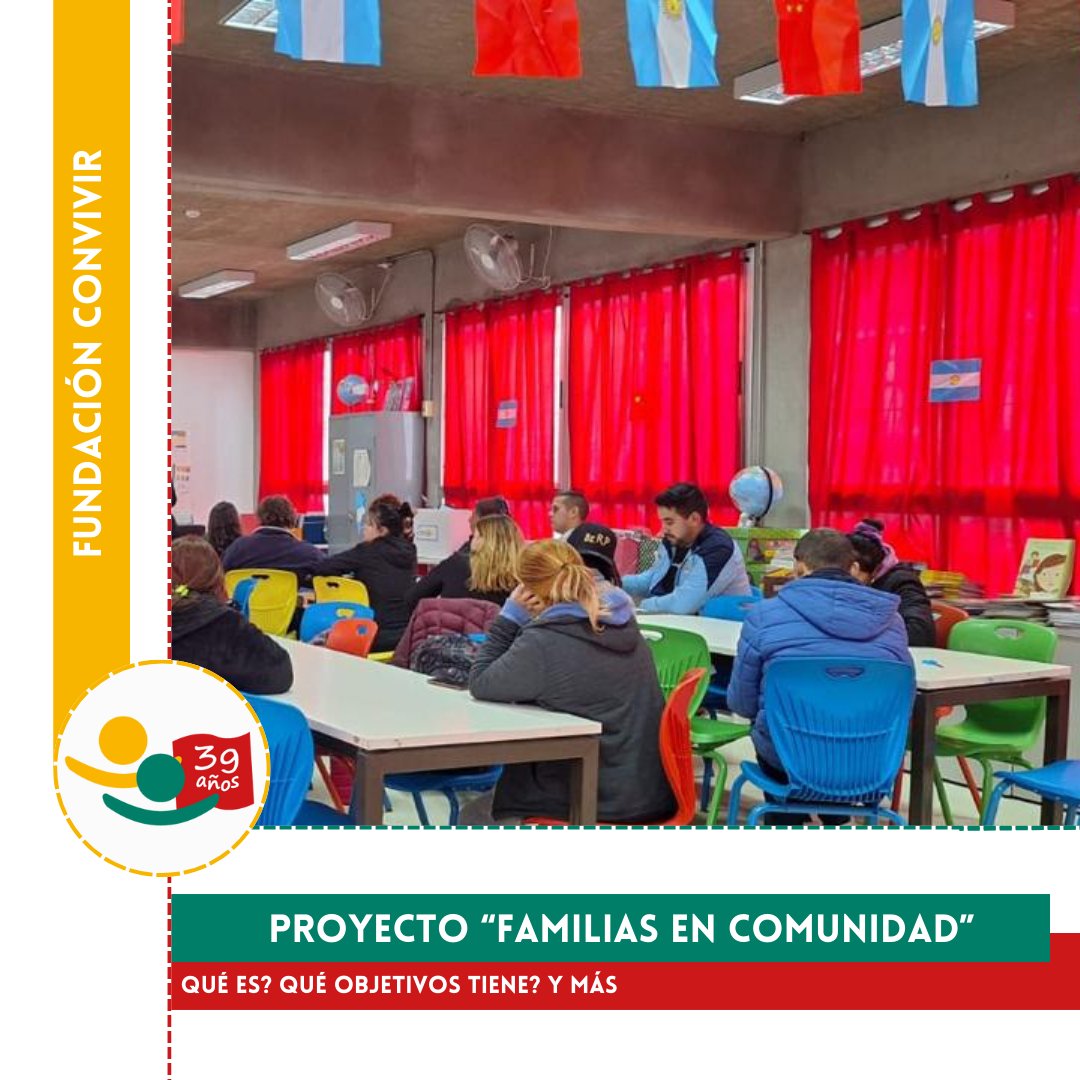 funconvivir's tweet photo. Proyecto "Familias en Comunidad".
💡 Acompañamos a familiares en la prevención de consumos problemáticos en niños y adolescentes en CABA.
👨‍👩‍👧‍👦Talleres para fortalecer a las familias.
🔄 Objetivo: Identificar riesgos y proteger a los más jóvenes. 
#Prevención #SaludMental https://t.co/4exqD5G5IG