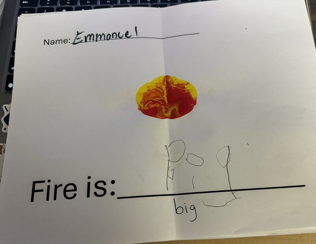 npinilla1's tweet image. #CommunityHelpers #WritingSample 🔥 #Big #Hot #Red #WeCanDoHardThings in #Prek3 #RISD