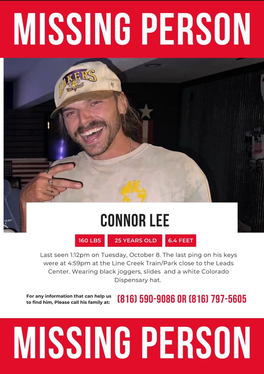 Meggles011's tweet photo. Please keep an eye out for my cousin! Please contact me or the numbers if you have any information. https://t.co/Z53iTJpGGe