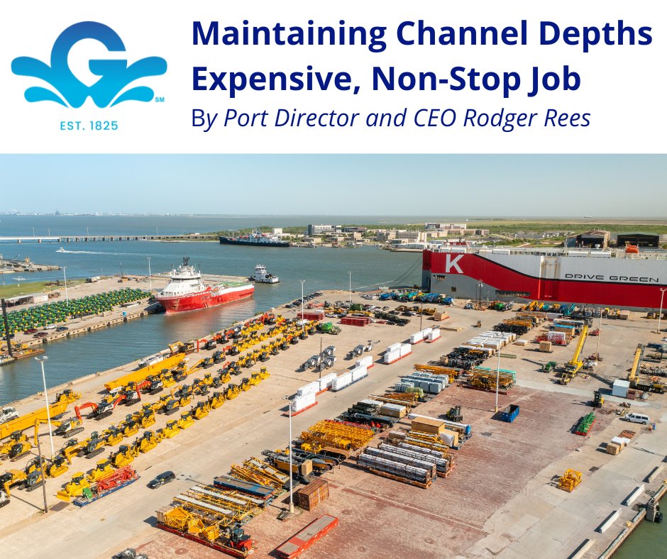 Federal dredging, the lifeblood of Galveston Harbor, is restricted without adequate federal funding to maintain channel depths. Read about the challenges and solutions in this week's column from Port Director Rodger Rees. #jobs #cargo #dredging lnkd.in/gExXm3x9