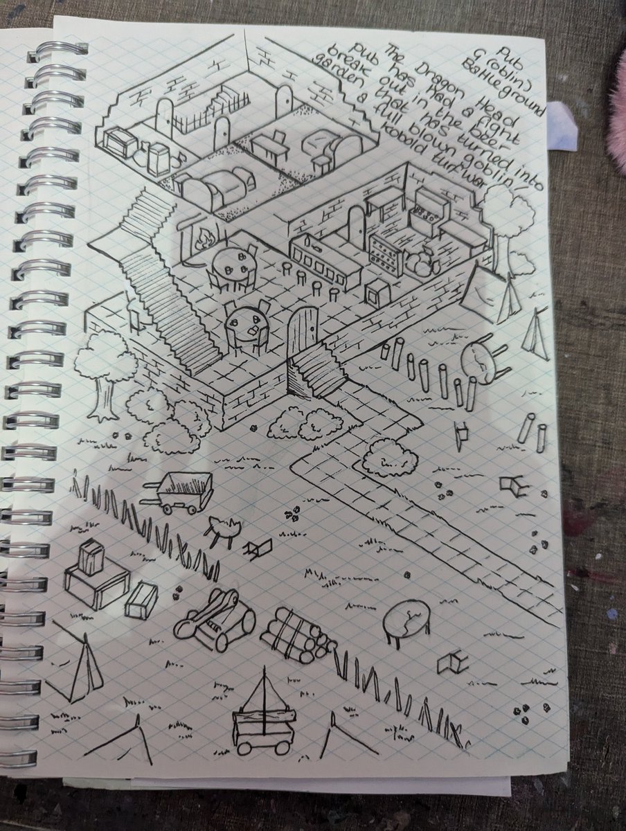 Pochikart's tweet image. For #inktober2024 I'm drawing DND maps! If you like this isometric paper and want to try it for yourself, you can find whole notebooks full of it on my shop. Link in bio ❤️

#dnd #isometricmap

Day 9: