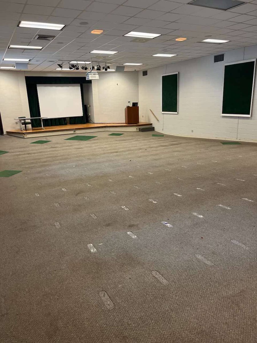 DenmarkTechSC's tweet photo. Who recognizes this room? It's actually our auditorium which is receiving a facelift! We can't wait to show you the final results. #forgingonward https://t.co/hCRT5UnYyb