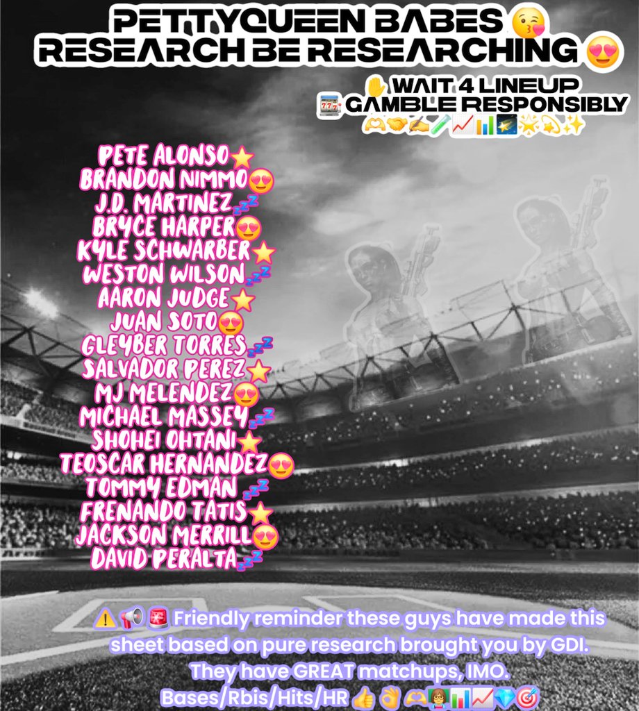 pettyQueenBBW's tweet photo. Research be researching 👩🏫📊📈🎰⚾️✨️🎯💸🤝🫶‼️
Shoutout the 🐐 @LHSportsBets for GDI 🔧🔥💰 See Green 💚
#PettyQueenBabes
#PlayOffMLB https://t.co/Ht8zRTOXfJ