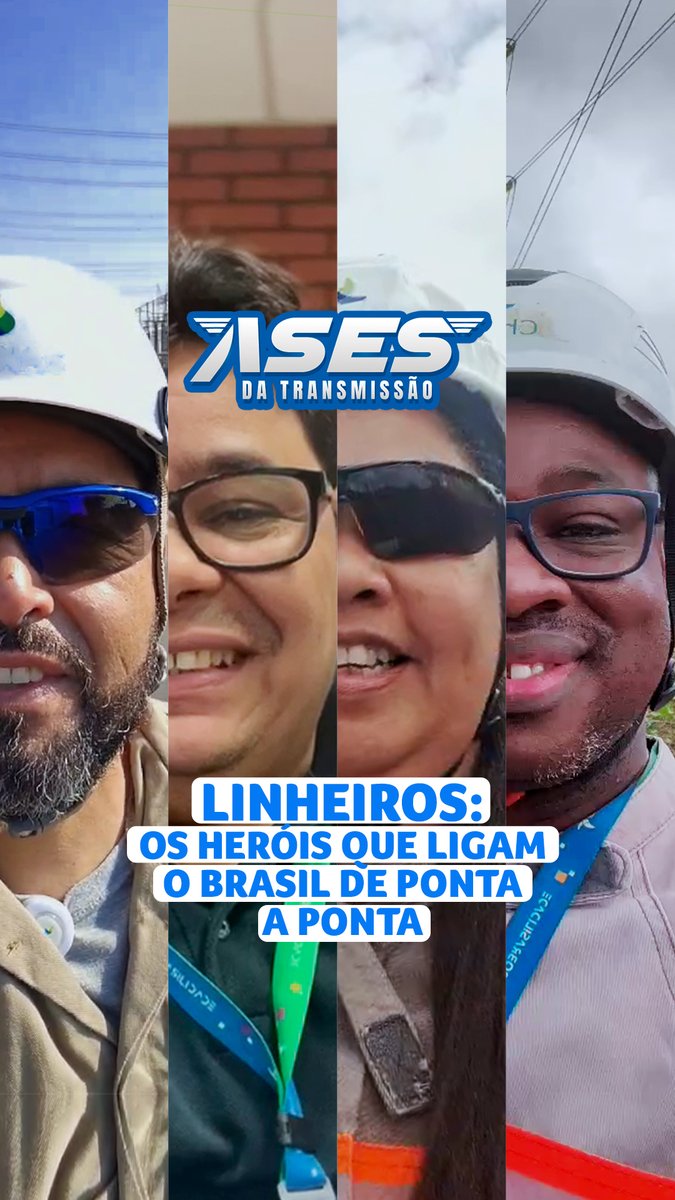 Voltamos, X! 😎
E com novidades: estreou a nossa série Ases da Transmissão!

⚡Acompanhe o dia a dia dos nossos linheiros, os heróis que dedicam suas vidas para manter o Brasil conectado. 

Confira: youtube.com/watch?v=mPpSdn…