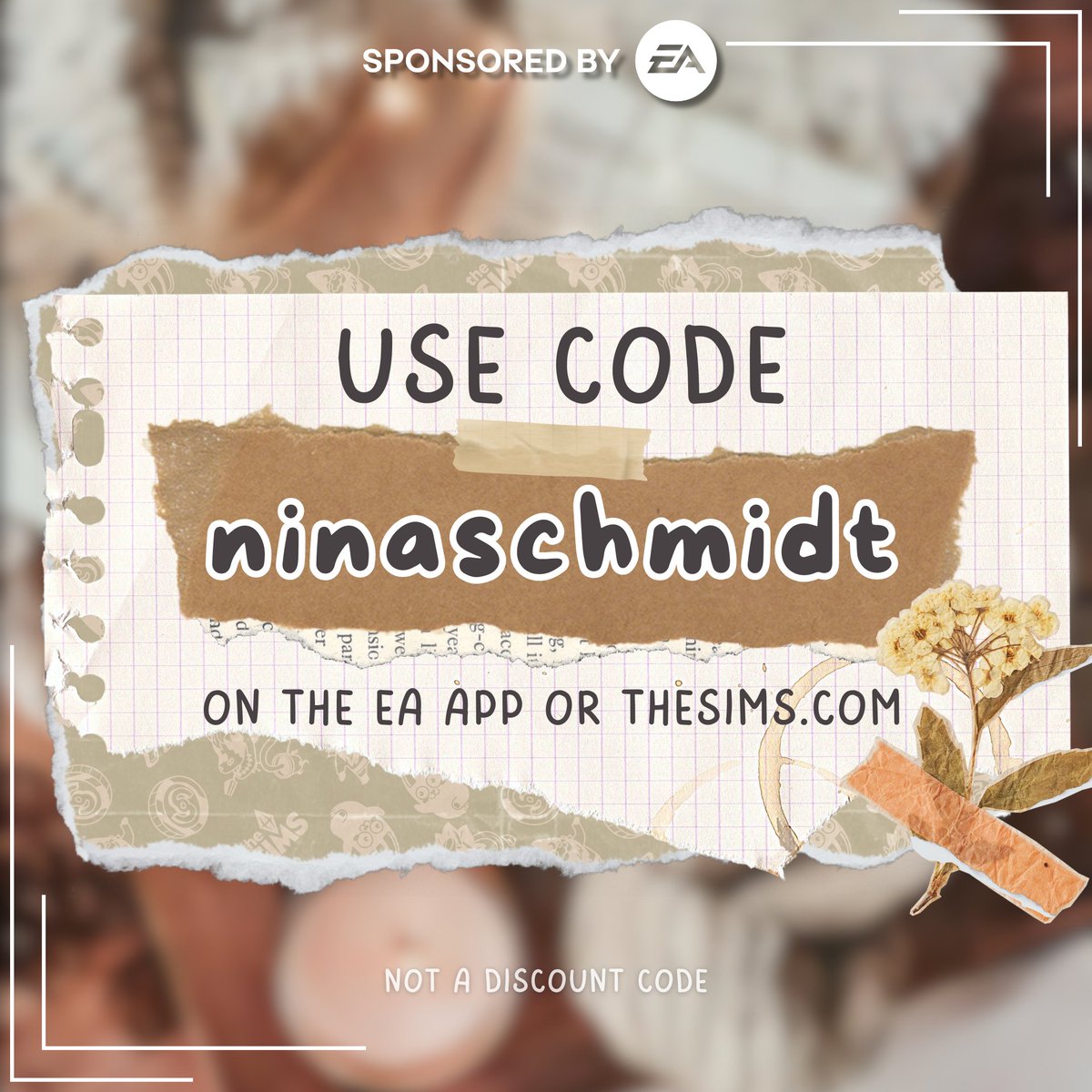 ninaschmidtyt's tweet image. #EAPartner I'm so happy to share that I now have a Creator Code! 😊💕
Using the code "NINASCHMIDT" will help support me as a creator 🧡
