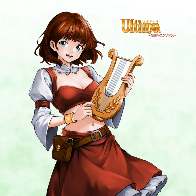 10月9日は #ファミコン 版 #ウルティマ 恐怖のエクソダス の発売日、37周年過去絵だけではアレですので、今回は詩人ちゃんを描いてみました。職業のイメージでは回復とか支援系っぽいですが…実は全ての武器を装備でき魔力系魔法もイケる、ゴリゴリの戦闘職だったり 