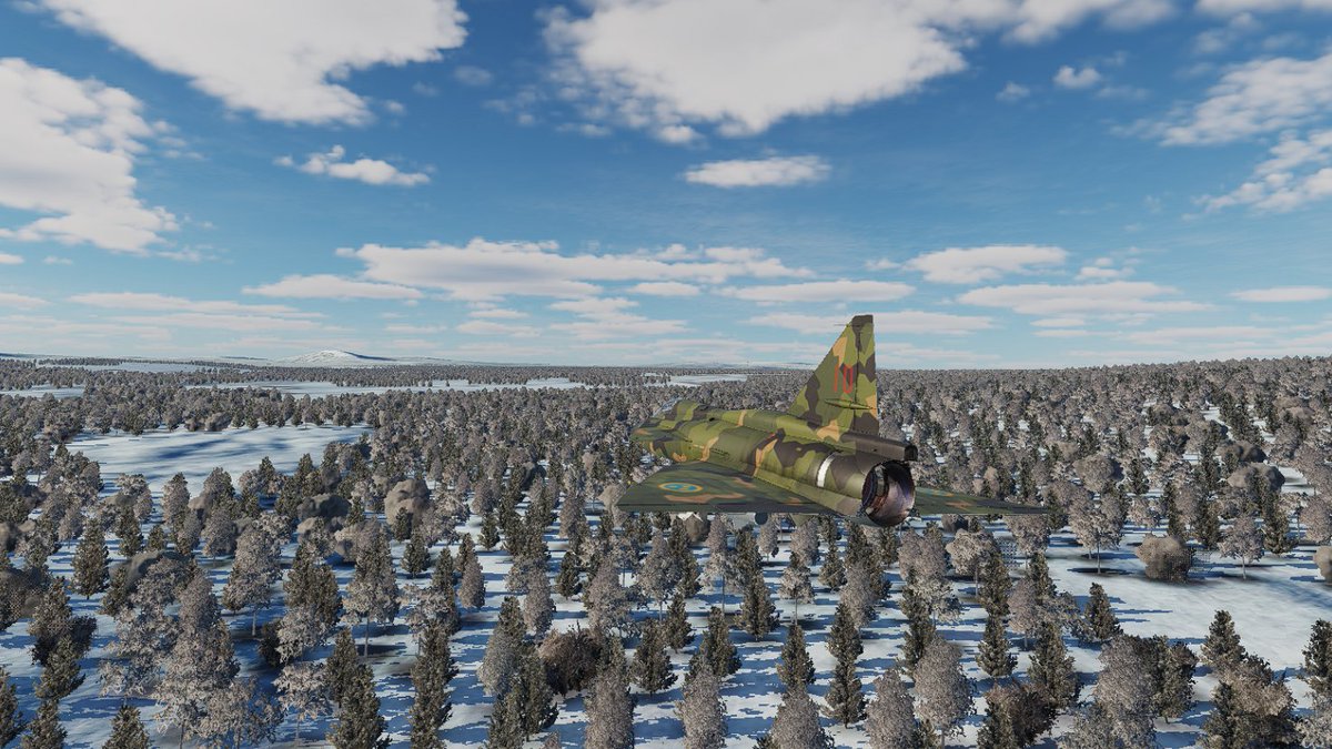 doedkoett's tweet photo. I kväll flög #37div lite uppvärmning inför den kommande Viggen-kampanjen "ACE80", som utspelar sig under en fiktiv nordisk flygvapenövning 1980. I söndags flög vi sista uppdraget i Las Vegaskampanjen där jag flög Phantom. Här kommer lite bilder från bägge tillfällena. https://t.co/Q993iV6Xjj