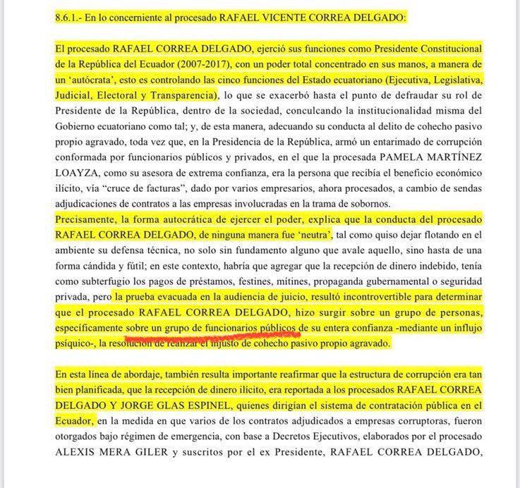 Rafael Correa tweet media