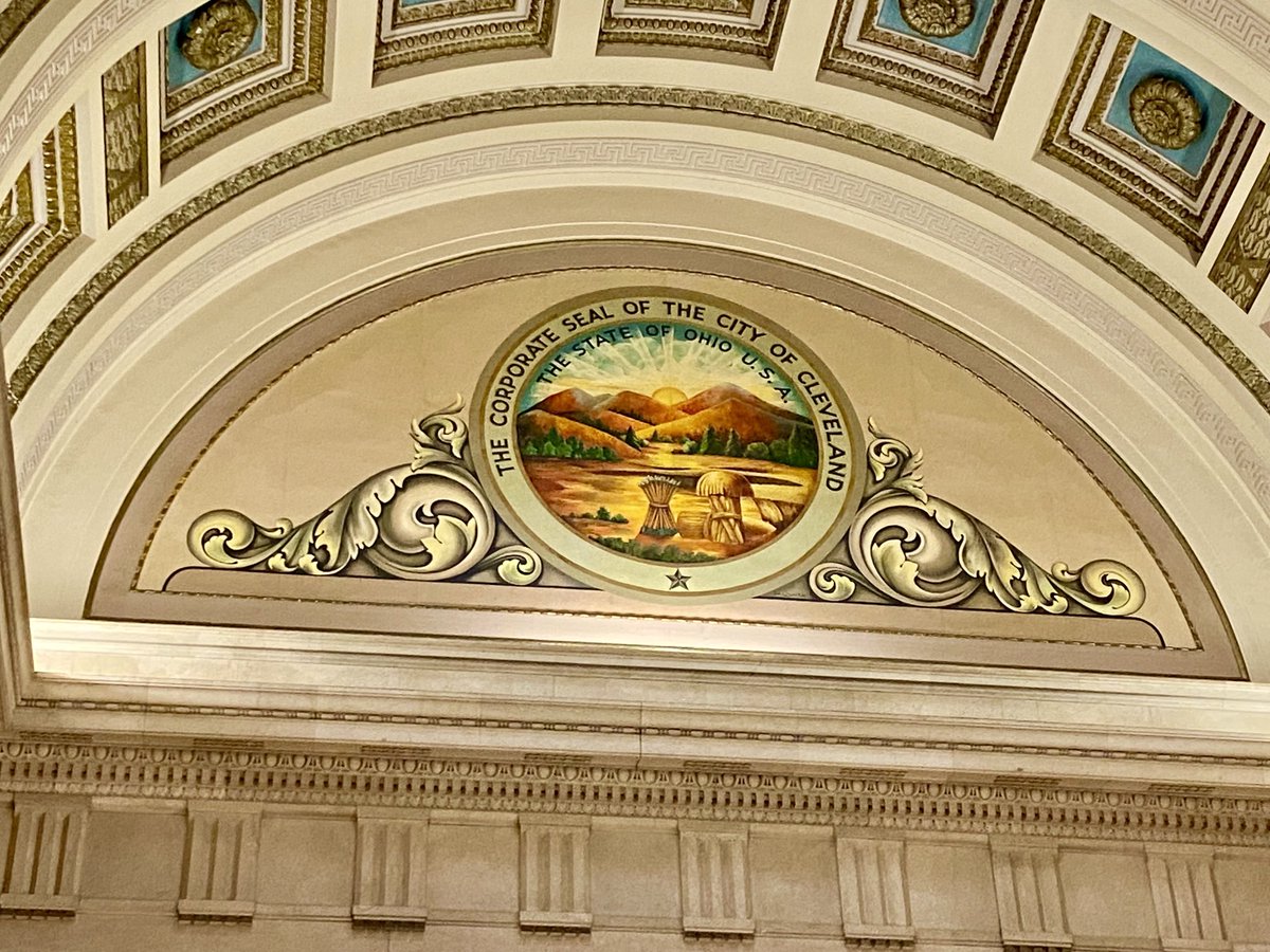 In ⁦<a href="/CityofCleveland/">City of Cleveland</a>⁩ for our 8th #Whistlestop4UKR including a visit with Mayor ⁦<a href="/JustinMBibb/">Justin M. Bibb</a>⁩ tomorrow (10/10) and stopped for a #CityHallSelfie along the way; nice to see the city looking great! ⁦<a href="/gmfus/">German Marshall Fund</a>⁩ #GMFCities