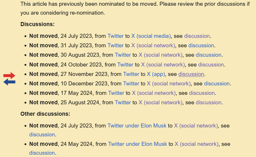 PopulismUpdates's tweet image. Wikipedia has constantly held the line on not changing the name of the article from "Twitter"