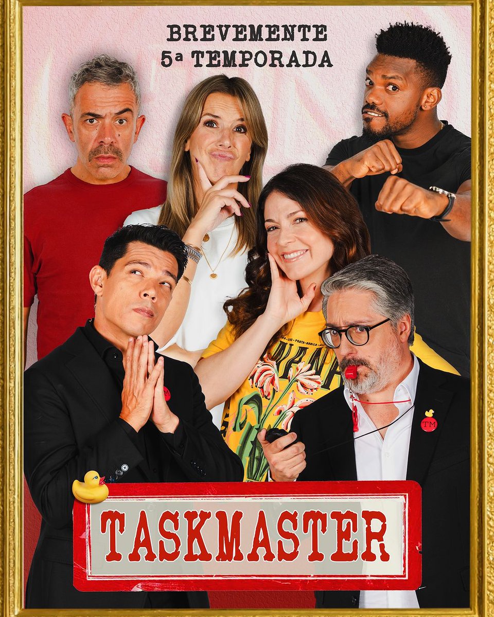 TaskMasterPTooc's tweet photo. 🚨 Estão anunciados os concorrentes da 5°temporada🚨 #TaskmasterPT

O que acham? https://t.co/2Mr8NvljZr