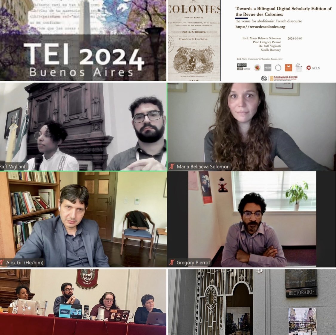 Maria Beliaeva Solomon (@mashabelsol) on Twitter photo Thrilled to have brought Recovering the #RevuedesColonies into dialogue with #K4BL at the TEl for Black DH roundtable at
#TEI2024. Feeling energized by compelling presentations, inspiring discussion and the important work ahead 📰
<a href="/egpalazzolo/">Ellie Palazzolo</a> @jmjafrx <a href="/raffazizzi/">Raff Viglianti - @raffazizzi@hcommons.social</a> <a href="/NoelleRomney/">Noëlle Romney</a> Thrilled to have brought Recovering the #RevuedesColonies into dialogue with #K4BL at the TEl for Black DH roundtable at
#TEI2024. Feeling energized by compelling presentations, inspiring discussion and the important work ahead 📰
<a href="/egpalazzolo/">Ellie Palazzolo</a> @jmjafrx <a href="/raffazizzi/">Raff Viglianti - @raffazizzi@hcommons.social</a> <a href="/NoelleRomney/">Noëlle Romney</a>