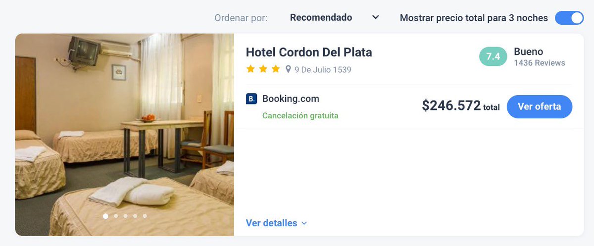 juligurfinkiel's tweet photo. Esto de @TurismoCity es una LOCURA:

Paquete a Mendoza en enero, 4 días y 3 noches cuesta $315.000 por persona

Si busco el mismo vuelo (misma aerolínea, día y horarios), hotel, traslados y asistencia por separado: $660.000 por persona.

Menos de la mitad sale https://t.co/cT3iQ7jfbj