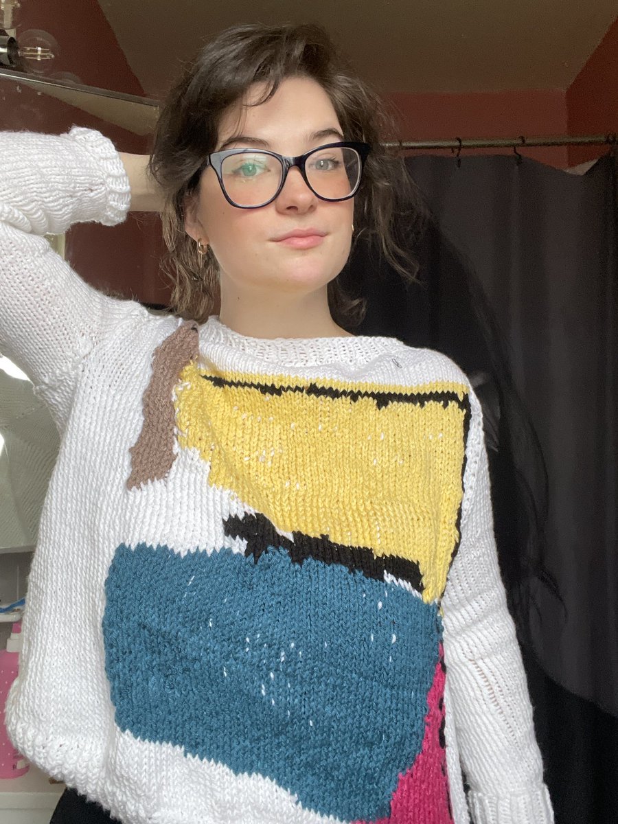 emmkick's tweet photo. “sweaters suck now” learn a fiber art and commit benign copyright infringement idk what to even tell you https://t.co/4CrlNtqHxn