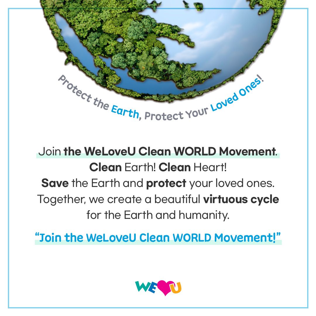 weloveuusa's tweet photo. Calling all eco-warriors!
Join our Clean WORLD Movement to combat climate change. Let's plant trees, reduce waste, and protect our planet together!
#WeLoveU #CleanWORLDMovement #ClimateAction #weloveu #weloveuusa #wlu #weloveufoundation #internationalweloveufoundation https://t.co/GpcjBZwg3l