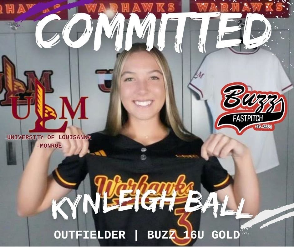 🚨COMMITMENT ALERT🚨BIG Congratulations to Kynleigh Ball on her commitment to attend and play D1 softball at the University Louisiana - Monroe! Enjoy the day KB, you EARNED it!! BUILT DIFFERENT!! #BuzzWin #GoWarHawks <a href="/kynleighball33/">Kynleigh</a> <a href="/ULM_Softball/">ULM Softball</a>