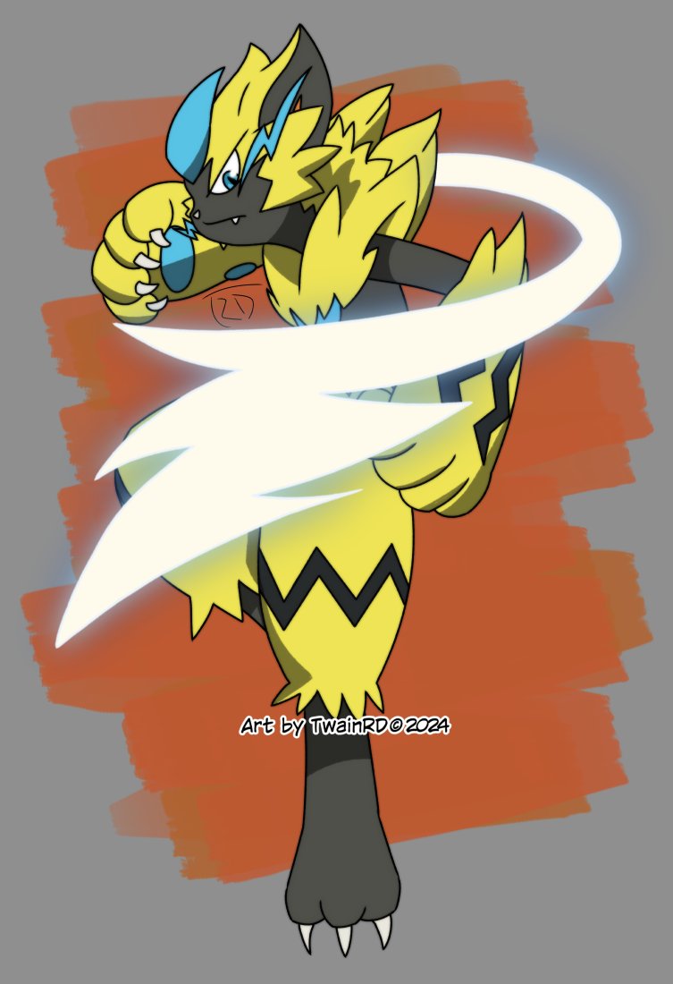 Zeraora using Iron Tail.
#zeraora #pokemon #pokemonfanart