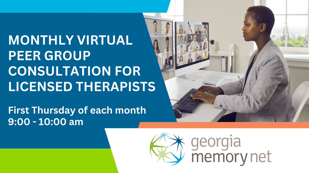 GaMemoryNet's tweet photo. Georgia Memory Net is now offering a monthly consultation group for free support for therapists working with clients with Mild Cognitive Impairment (MCI) and dementia care partners. 🌟🧠 #GeorgiaMemoryNet #SupportGroup #TherapistSupport

https://t.co/Qir7OXo50p https://t.co/JhXYka4jtW