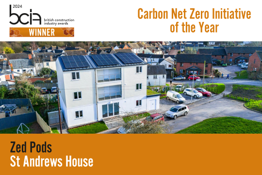 Congratulations Zed Pods, winner of #BCIAwards Carbon Net Zero Initiative of the Year category. <a href="/ZEDpods/">@zedpods</a> #winner #construction #constructionawards