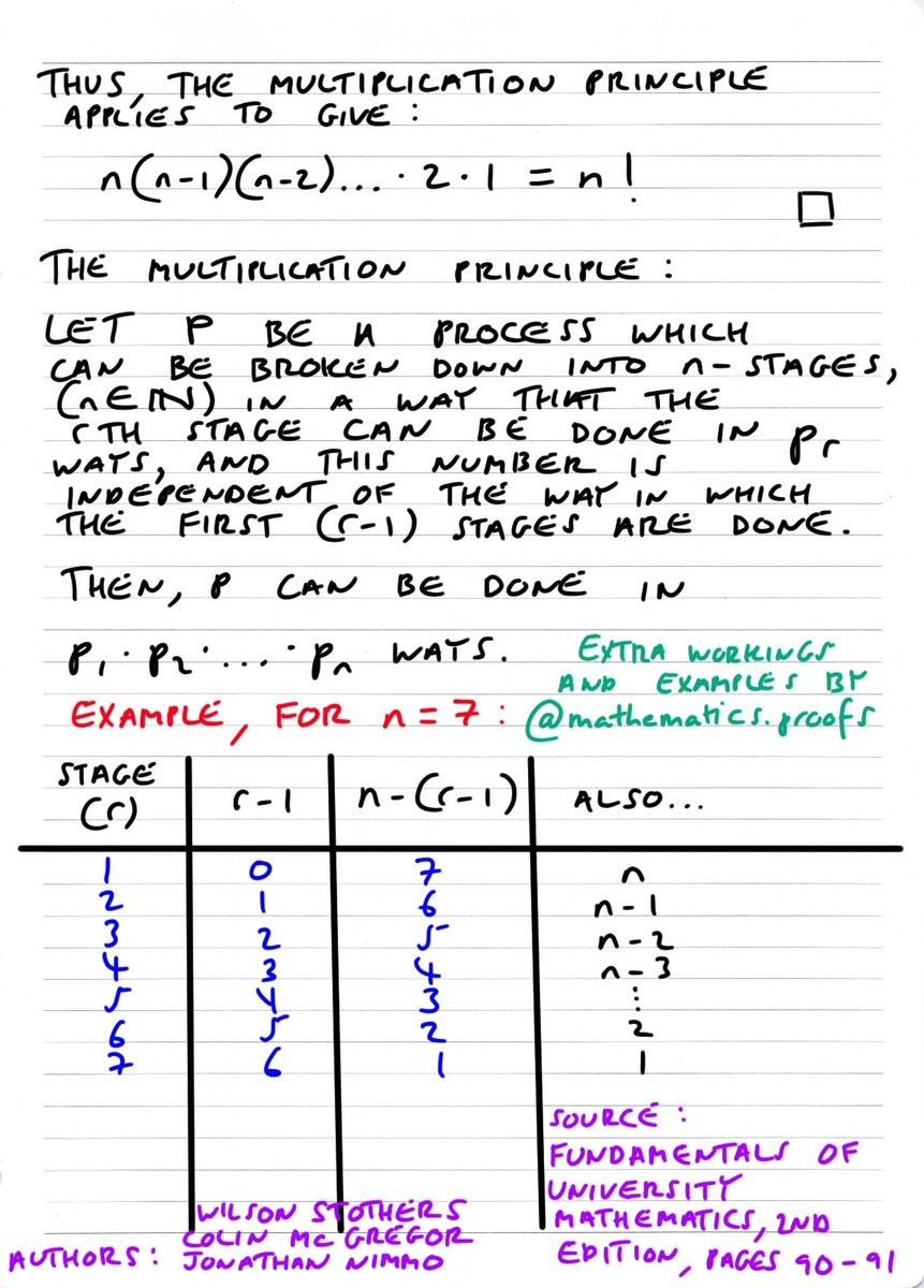 tiago_hands's tweet image. #Combinatorics: Extra notes related to #permutations.

#ALevelMathematics #FurtherPureMaths