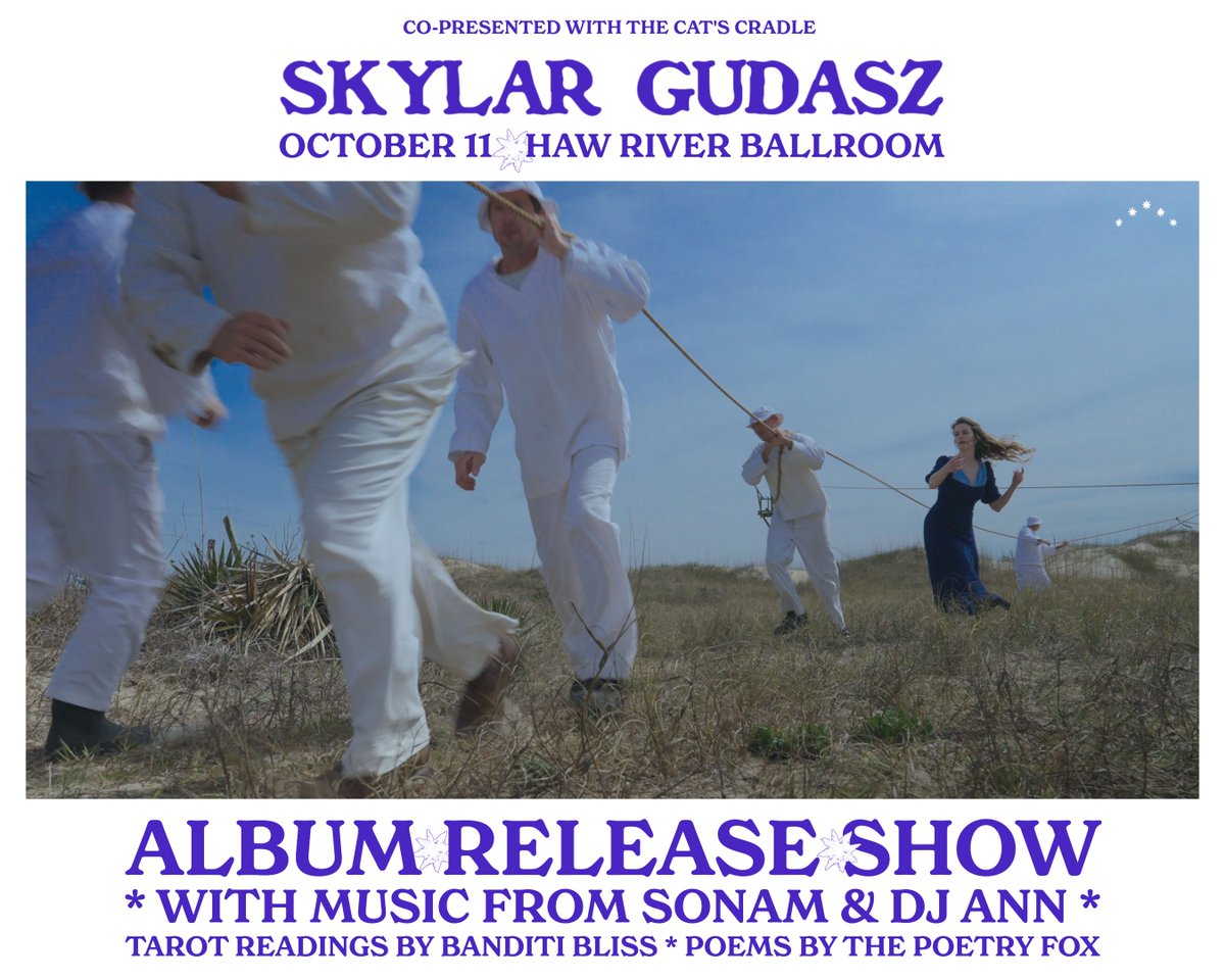 SkylarGudasz's tweet photo. friday at the haw river ballroom 7 PM ❣️ https://t.co/LiXRSW6dKw