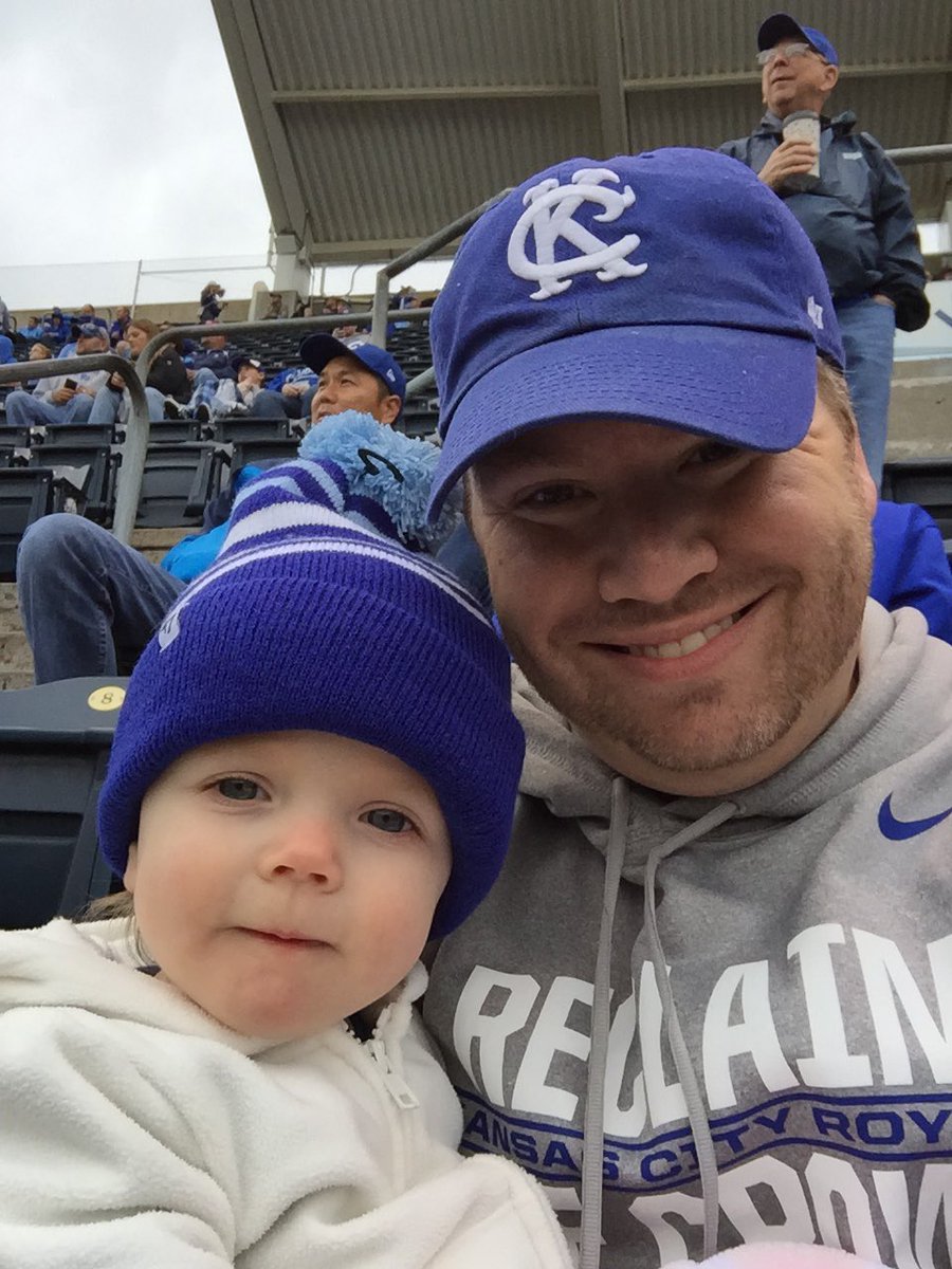 BPCPhD's tweet photo. @Royals @TheRealHos305 Took this picture 9 years ago today at the 2015 ALDS. Excited to recreate it tonight! #KCRoyals https://t.co/uJKZfXcZ7C