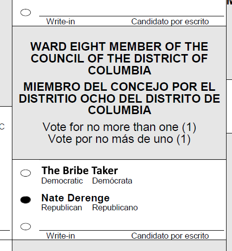 It was nice of DCBOE to bring more clarity on the #Ward8 ballot. They didn't need to do that. <a href="/trayonwhite/">CM Trayon White</a>