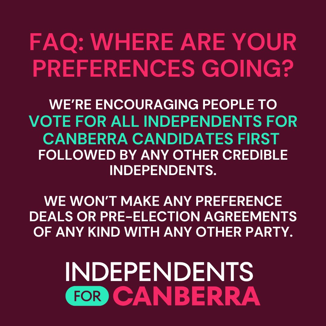 Independents for Canberra (@indforcbr) on Twitter photo 