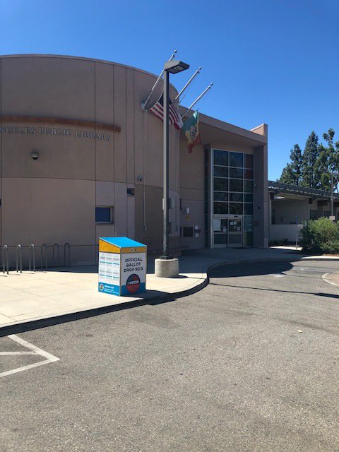 SunValleyBranch's tweet image. The November 5th election is less than a month away. You can drop of your mail-in ballots at our Official Ballot Drop Box, located just outside the branch, until 8 pm on election day.