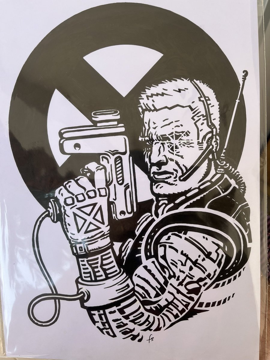 If you don't follow me on IG / Threads / Bluesky you probably haven't seen the original pieces I'll have for sale at @NY_Comic_Con (table i6 of the artists' alley) so here's a sample #originalart #NYCC2024 