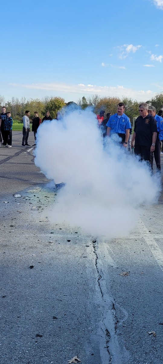 Thank you to Huntington Fire Dept. and all of the volunteers that spent time with our students today! All students participated in a small group lesson and visited the fire trucks to get an up close look at the tools and equipment. Thanks for a wonderful day!