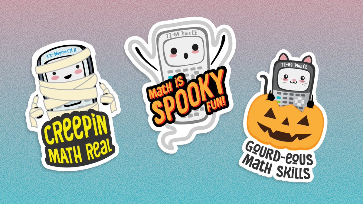 We found these stickers humerus.💀 

👻 Make them for your ghouls and goblins for a howling good time! 👻 bit.ly/4aq97lW

#boobaskets #spookyseason #halloween #iteachmath #teachertwitter #math #mathteacher #mathnerd