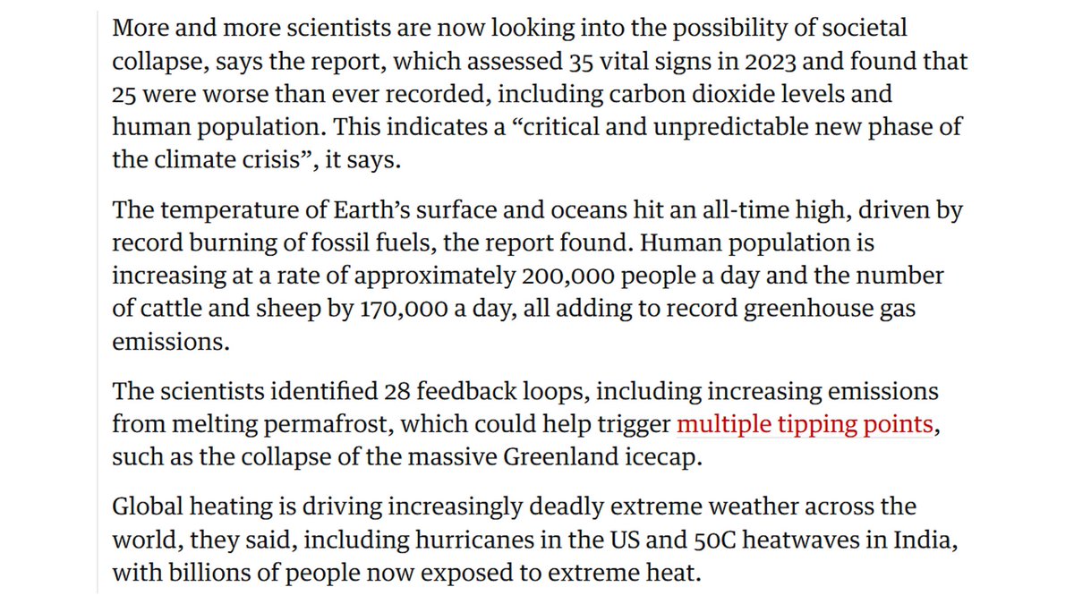 We have to stop treating climate action as something we can do later if and when the economy allows.
theguardian.com/environment/20…