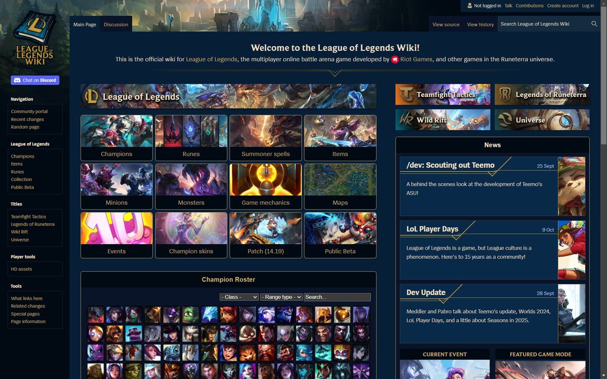 Spideraxe30's tweet image. Announcement Time: The League wiki is leaving Fandom and moving to a new one hosted by Weird Gloop and backed by Riot! It's free from the intrusive ads and pop ups and has an improved mobile experience
Link: wiki.leagueoflegends.com