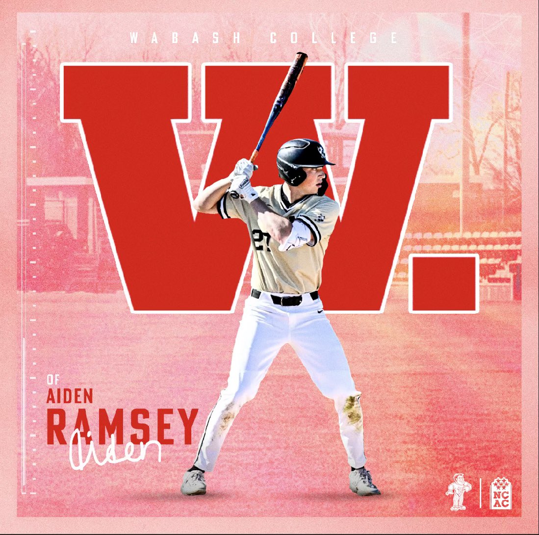 Congratulations to <a href="/AidenRamsey27/">Aiden Ramsey</a> on his commitment to <a href="/WabashBaseball/">Wabash Baseball</a>
