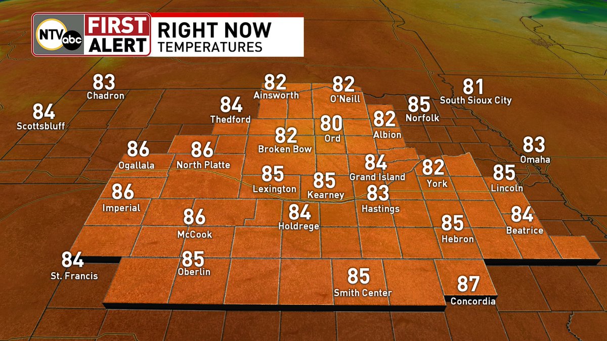 10/9/24 4:02 PM

Another October day with temperatures more typical of late August as 4 PM temps are well into the 80s in most areas. A drastic change in temps still looks to arrive late this weekend into early next week. Details coming up on NTV News First at 5.