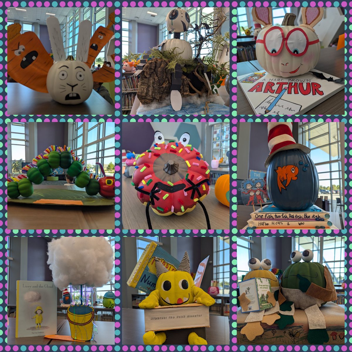 I am loving all of the Storybook Character Pumpkins that are popping up in the library! 
<a href="/cfisdmcgown/">@cfisdmcgown</a> 
<a href="/happygolibrary/">The Happiest Library on Earth ✨</a> 
#OwlAboutTheBest