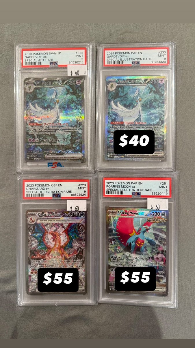 tszCards_'s tweet photo. Slabs for sale 🙌
Prices are pretty firm unless taking all🙏 https://t.co/J4uvRpJu2Y