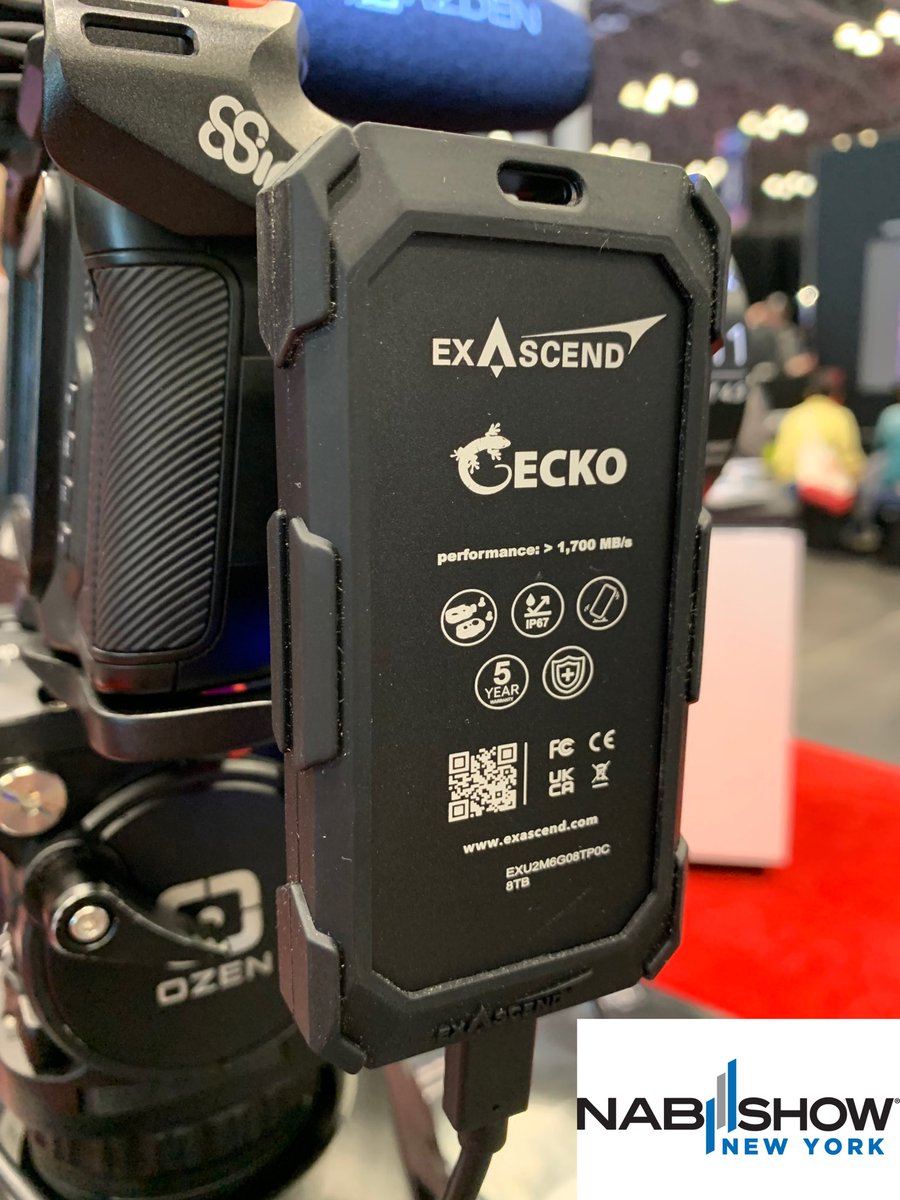 1sourcevideo's tweet photo. Day One of NAB New York is almost over - be sure to swing by Booth 621 to check out @exascend’s storage solutions!

#exascend #1SourceVideo #distribution #RedefiningDistribution #NAB #NABEast #NY #NewYork #JavitsCenter #inthestudio #studioproduction #broadcast #broadcasting https://t.co/5Bth2ZoMUU