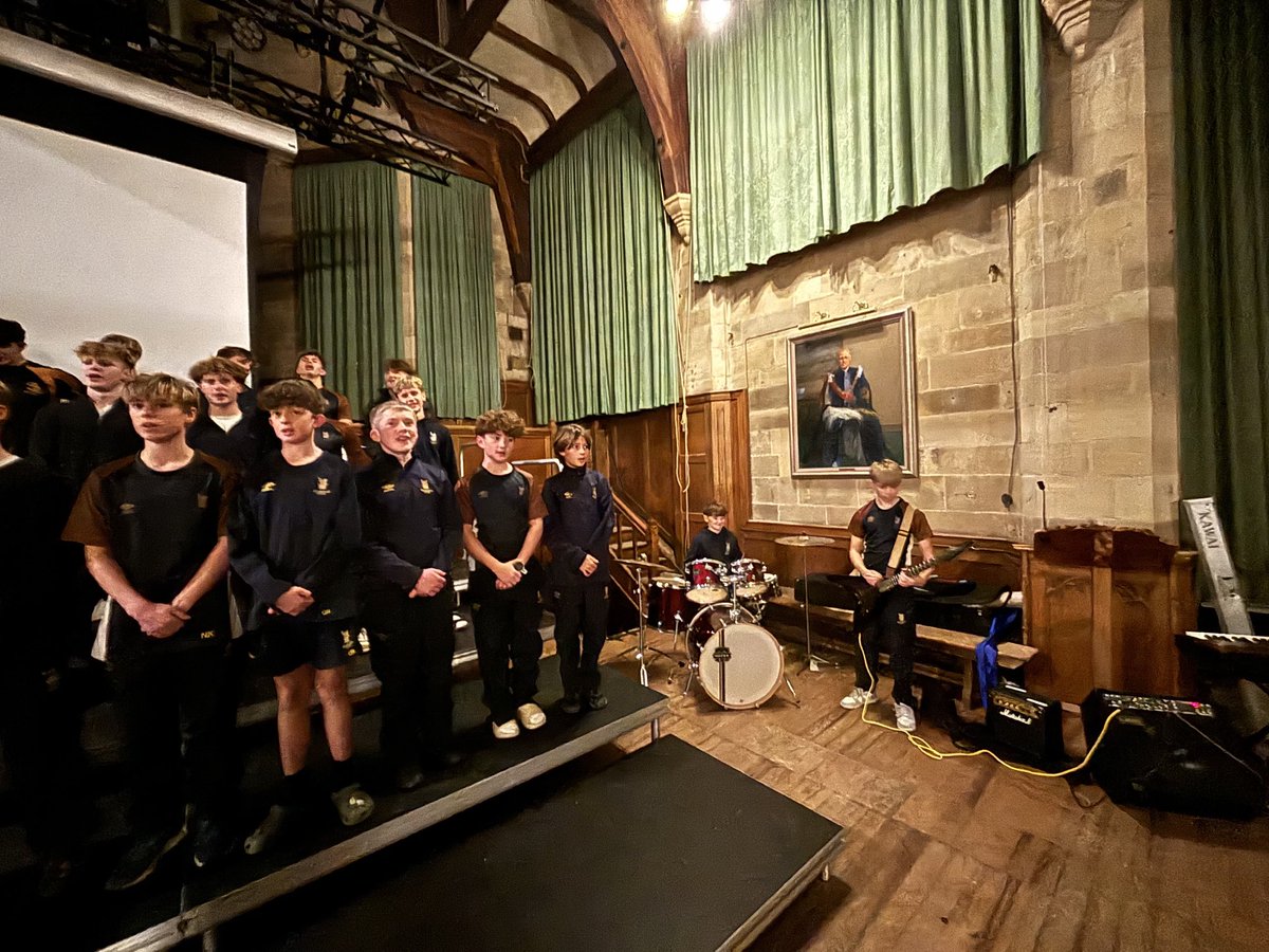 Powell Hall rehearsal ahead of House Unisons tomorrow. 🎵 🎶