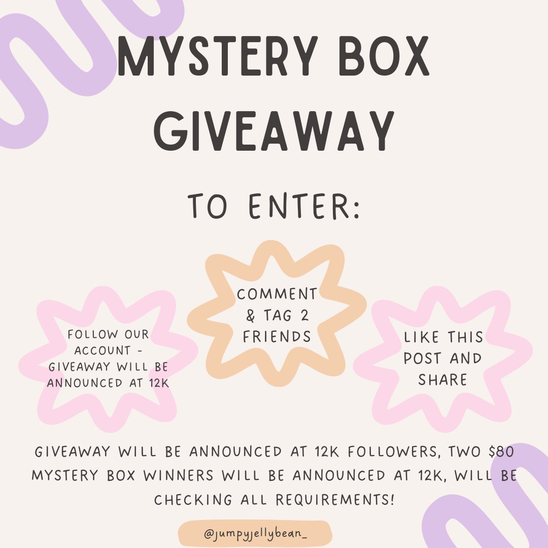 JumpyJellybean_'s tweet image. 12k GIVEAWAY ANNOUNCEMENT 📢‼️

Giveaway WINNERS will be announced at 12k followers! 
-Follow our account 
-Comment one of your favorite scents and tag TWO friends
-Like &amp;amp; Share this post!

TWO winners will win a $80 mystery spa package filled with: 👇