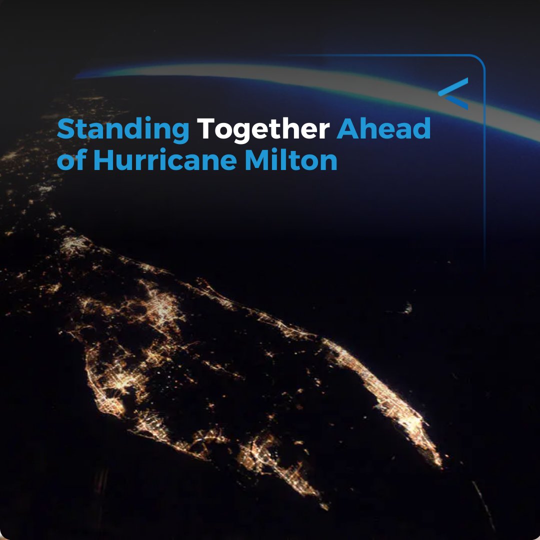 Our thoughts go out to everyone hunkering down ahead of #HurricaneMilton.

To our valued customers, vendors, partners, and employees across Florida’s West Coast, we’re with you.