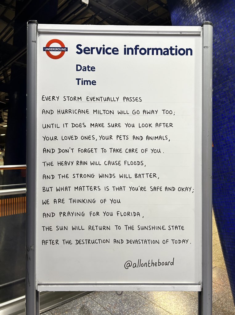 allontheboard's tweet photo. We are thinking of you and praying for you Florida. Please stay safe and look after yourselves and one another. 

#Florida #HurricaneMilton https://t.co/XavJCQOTNW