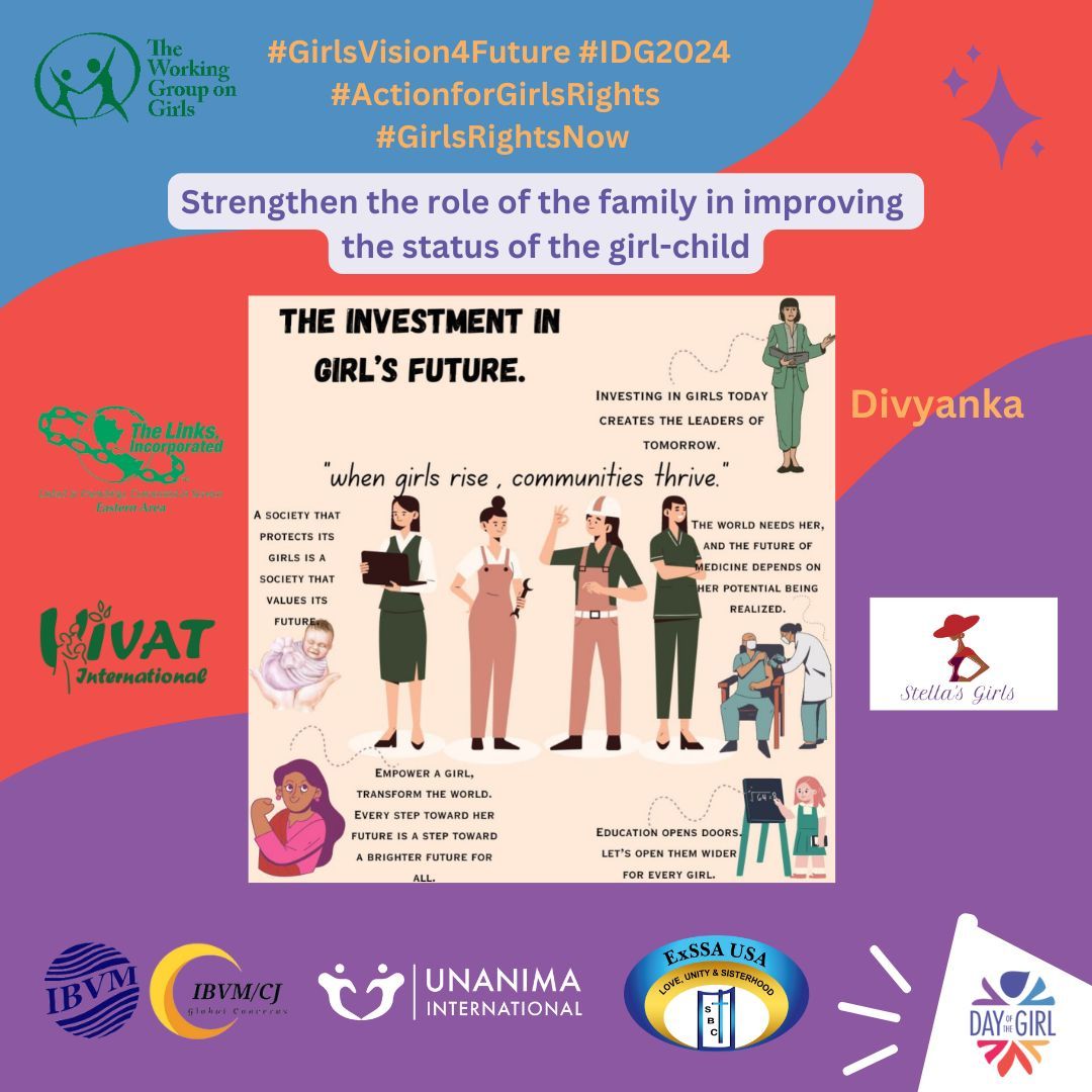 WorkingGrouponGirls (@ngowgg) on Twitter photo #11daysofaction Promote and prioritize girls' education: Parents play a crucial role in improving the status of girls' education by encouraging and supporting their daughters' academic pursuits and career aspirations. #girlsvision4future @UNYouthOffairs <a href="/NGO_CSW_NY/">NGO CSW/NY</a> @UNANIMAInt #11daysofaction Promote and prioritize girls' education: Parents play a crucial role in improving the status of girls' education by encouraging and supporting their daughters' academic pursuits and career aspirations. #girlsvision4future @UNYouthOffairs <a href="/NGO_CSW_NY/">NGO CSW/NY</a> @UNANIMAInt