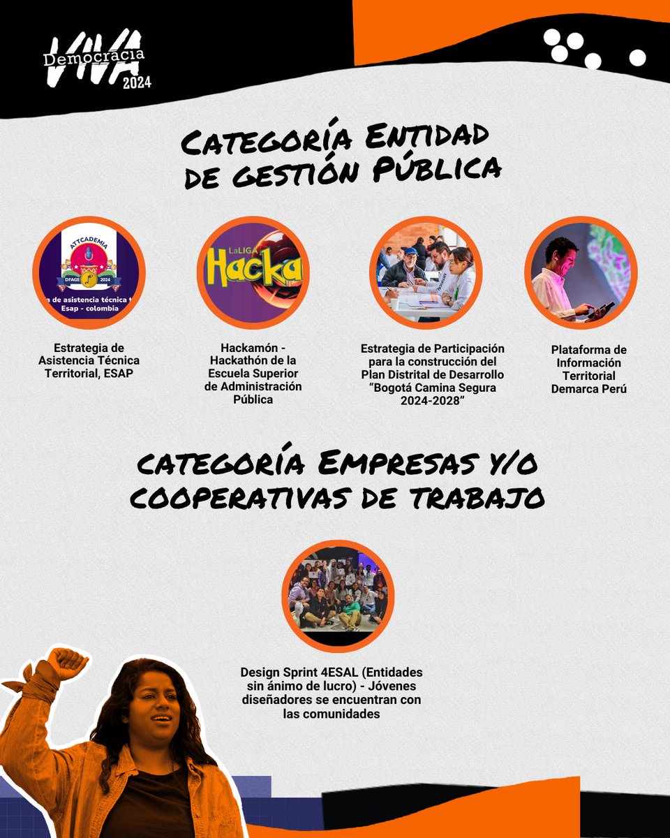 AsuntosDelSur's tweet photo. #DemocraciaViva 

👉🏾Te invitamos a conocer al jurado de expertxs que evaluará las iniciativas finalistas más votadas del #ReconocimientoALaInnovaciónDemocrática .

🤩 ¡Este 11 de octubre no pierdas de vistas nuestras redes para conocer las iniciativas ganadoras! https://t.co/imllQroTES