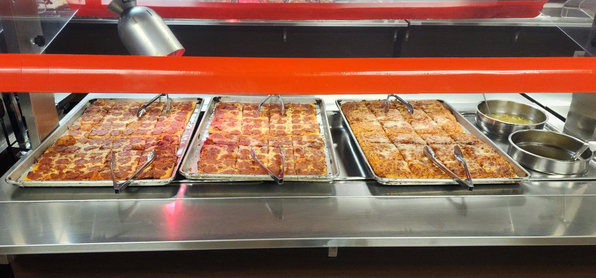 Wednesday's lunch is pizza, macroni salad, chicken noodle soup, and salad bar. The students were eating plates after plates of food. They were hungry. <a href="/FirstAvePTSA/">FAPTSA</a> <a href="/FirstAveMS/">First Ave Spartans</a>